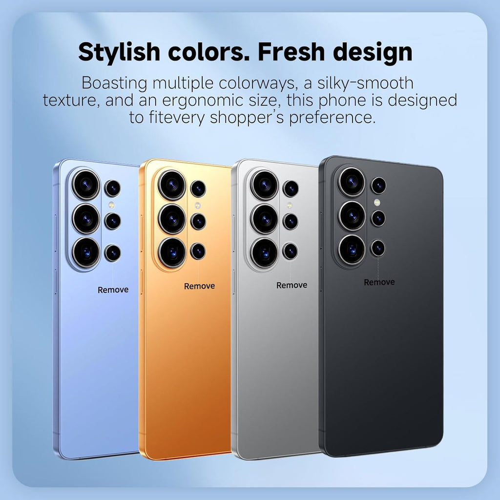 S26 Ultra Cell Phone,16GB+512GB Android 16.0 Unlocked Phone,7000mAh Battery,68+108MP Camera Smartphone,Dual SIM Cards/Face Unlock/GPS.(Grey)