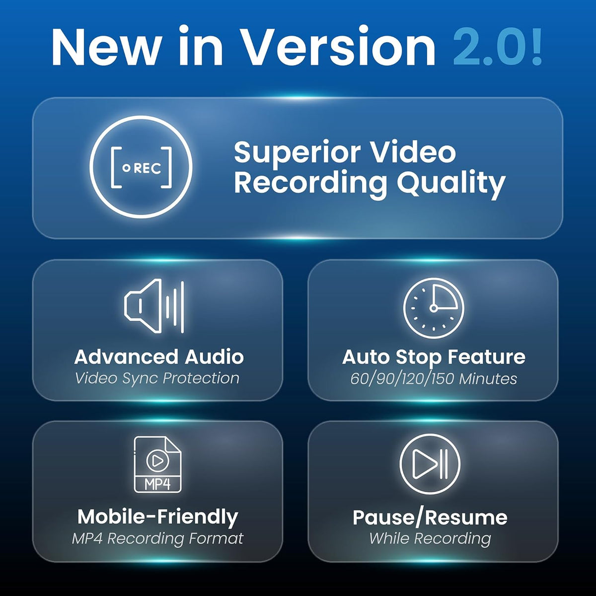 ClearClick Video to Digital Converter 2.0 (Second Generation) Mini Edition - Record Video from VCR's, VHS Tapes, AV, RCA, Hi8, Camcorder, DVD, Gaming Systems Requires Working VCR/Camcorder & Tapes