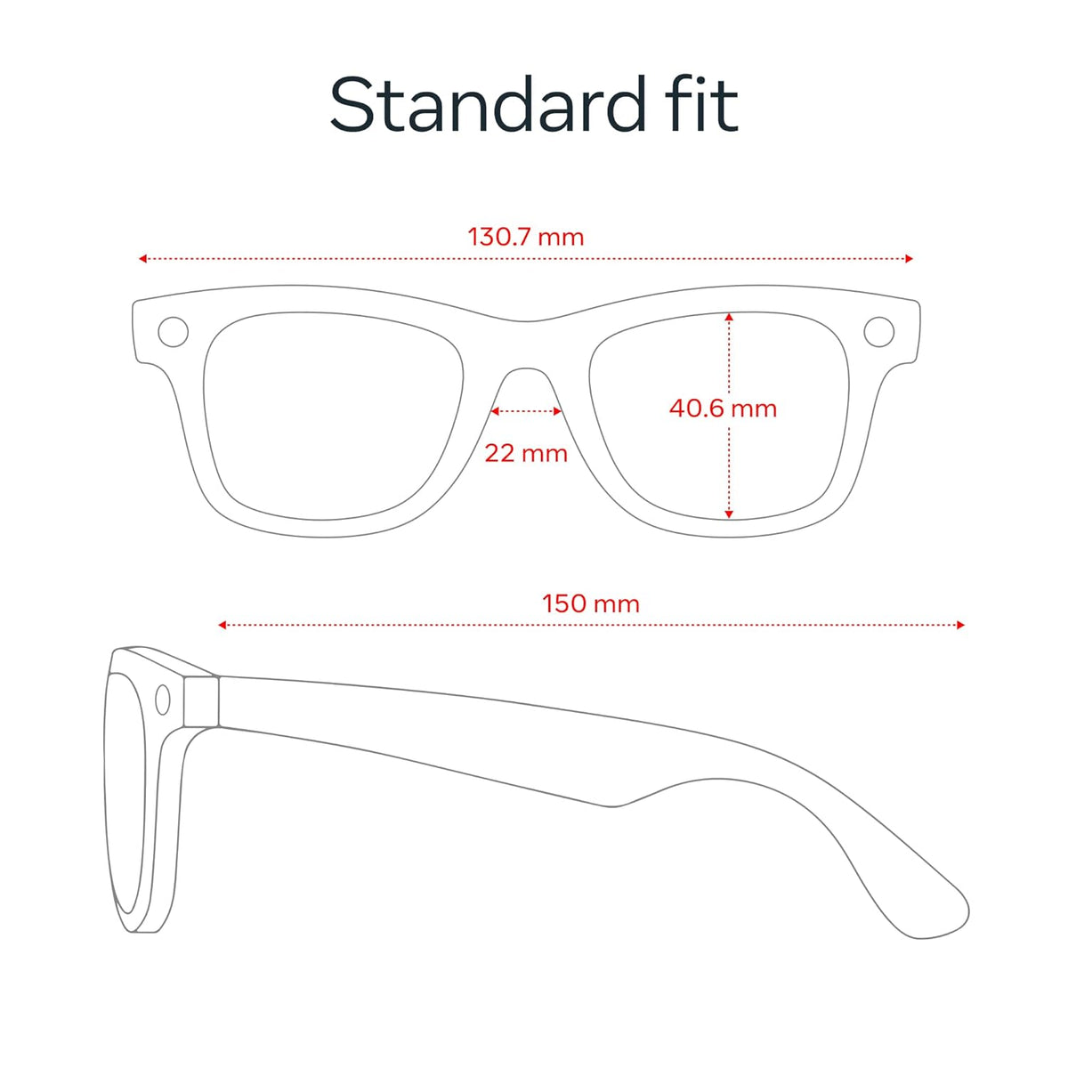 Ray-Ban Meta (Gen 2), Wayfarer, Shiny Black | Smart AI Glasses for Men, Women — 2X Battery Life — 3K HD Resolution — 12 MP Ultra-Wide Camera, Audio, Video — Green Lenses — Wearable Technology