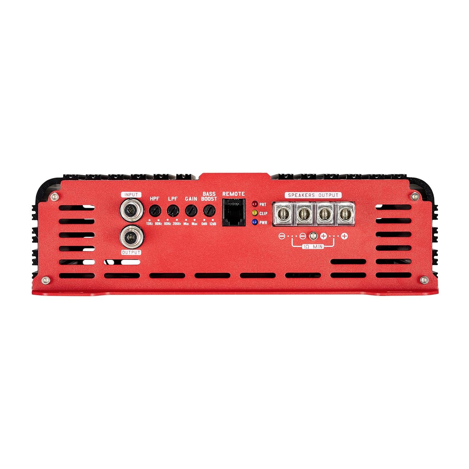 VEVOR Monoblock Car Amplifier, 3000W RMS MAX, 1/2/4 Ohm Stable, 1-Channel Class D Car Audio Amplifier with Remote Subwoofer Level Control, Low Pass Filter and Bass Boost, Volume Controller Included