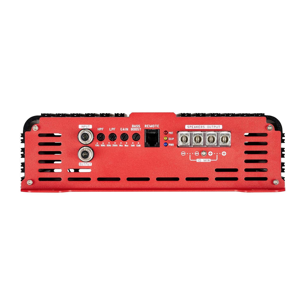 VEVOR Monoblock Car Amplifier, 3000W RMS MAX, 1/2/4 Ohm Stable, 1-Channel Class D Car Audio Amplifier with Remote Subwoofer Level Control, Low Pass Filter and Bass Boost, Volume Controller Included