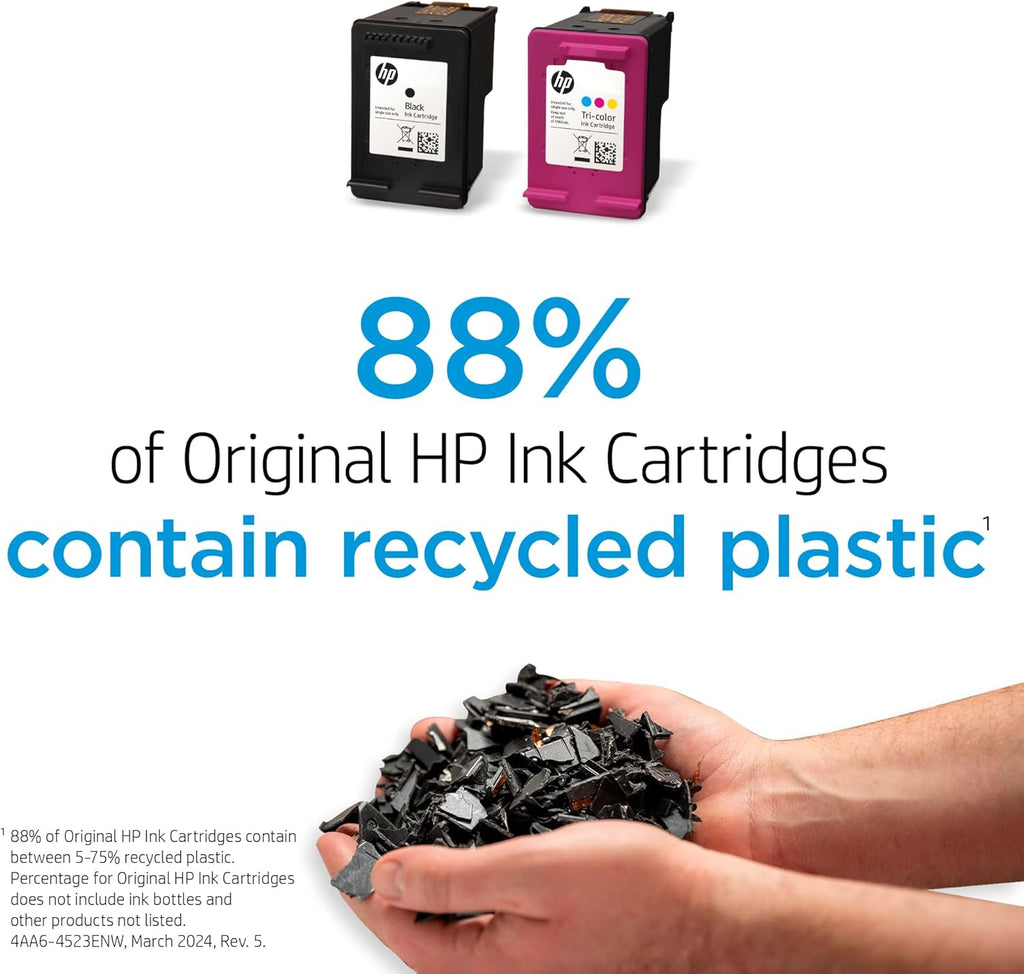 HP 902XL Black + 902 Cyan, Magenta, Yellow Ink Cartridge (Black XL + CMY) | Works OfficeJet 6954, 6958, 6962 OfficeJet Pro 6968, 6975, 6978 | T0A39AN