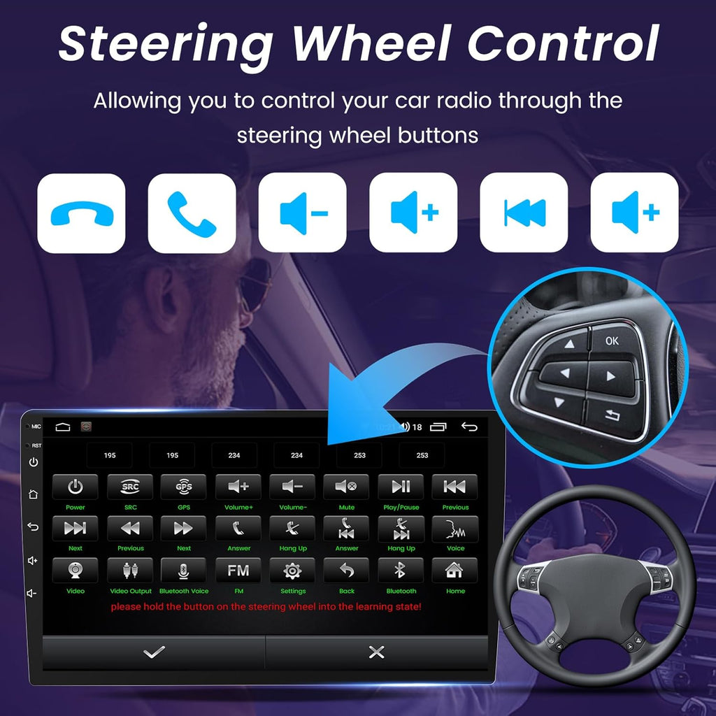 4Core+64G ROM Andriod 13 Car Radio for Dodge RAM 1500 2500 2013-2018: 9 inch IPS Touchscreen Car Stereo with Wireless Carplay Android Auto Bluetooth 5G WiFi 1080P Backup Camera GPS FM