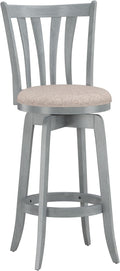 Hillsdale Furniture Savana Wood Bar Height Stool, 30" high, Blue Wire Brush