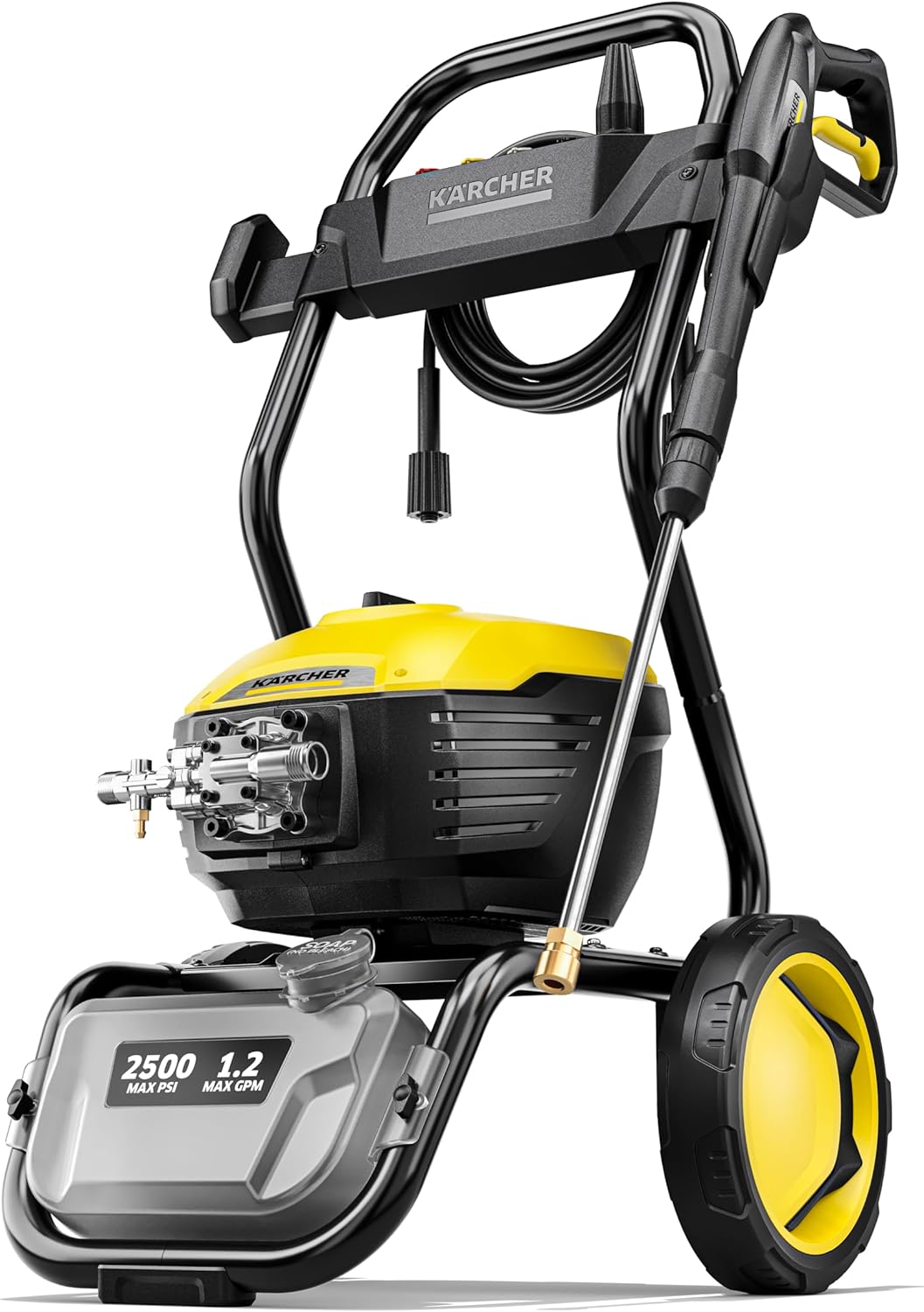 Kärcher K 2500 E Electric Pressure Washer 2500 PSI High-Performance Cleaning for Driveways, Siding, and Decks, Induction Motor