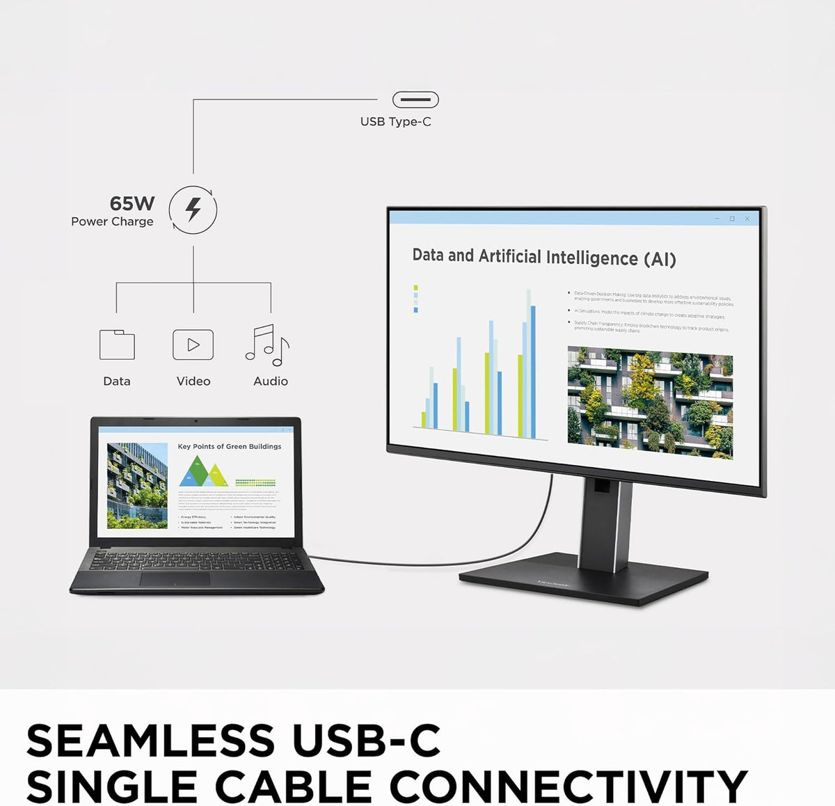 ViewSonic VG2752-2K 27 Inch 1440p Monitor, IPS Display with 100Hz for Smooth Home and Office Productivity, Full Ergonomic Adjustability, 5-Port USB Hub, 65W USB-C, HDMI, and DisplayPort Inputs