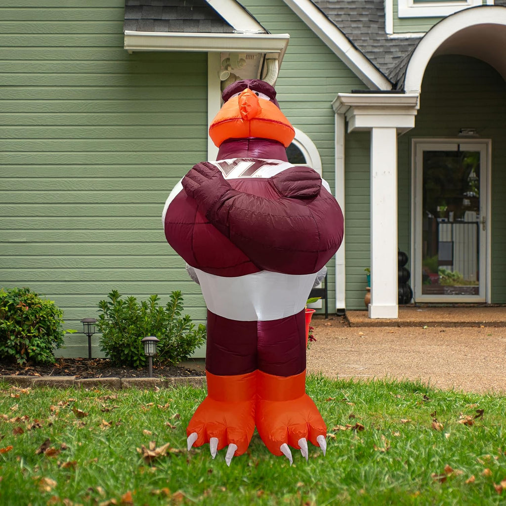 Logo Brands NCAA 7 FT Inflatable Mascot -Powerful 12V Blower & Fast Setup – LED Yard Decoration for Game Day, Tailgates, Holidays – NCAA Team Outdoor Décor