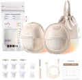 eufy Heated Wearable Breast Pump S1 with Milk Storage Bag, Hands-Free Breast Pump with Industry-Leading HeatFlow™ Tech, App-Controlled OptiRhythm™, Hospital-Grade Suction, Leakproof and Ultra-Quiet