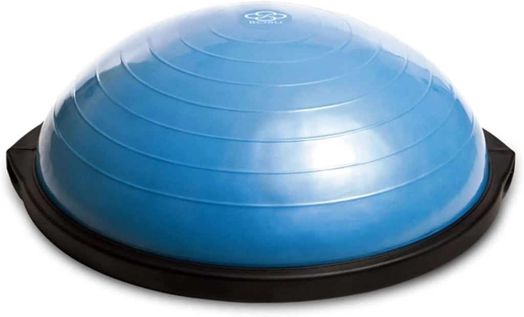Bosu Balance Ball Exercise Trainer, Home Gym Equipment w/Guided Workouts & Pump, 26" Inflatable Fitness Platform for Strength Training, Standing, Balancing, and Core Workout