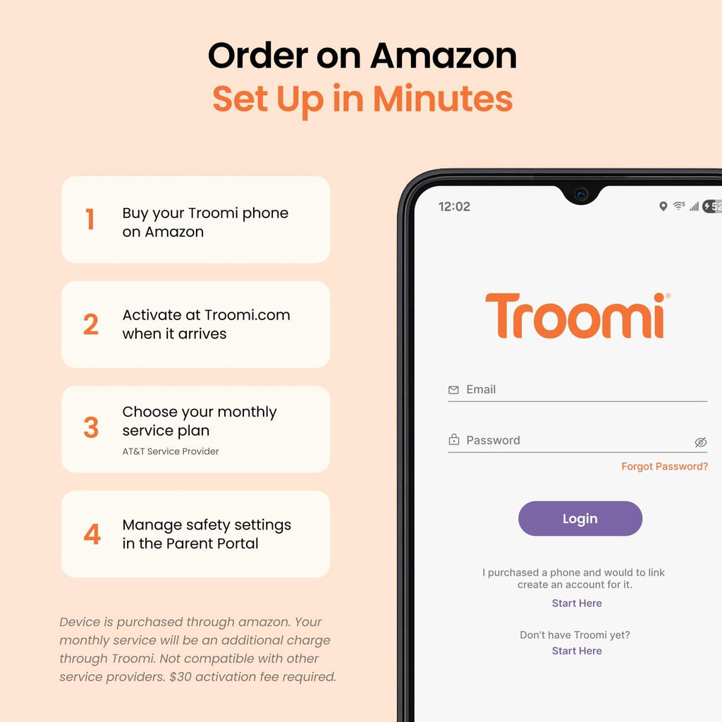 Troomi Safe Phone for Kids (Samsung Galaxy A16) – Parent-Managed Apps, GPS & Text Monitoring – Phone Purchase Only | Requires Service Plan & Activation