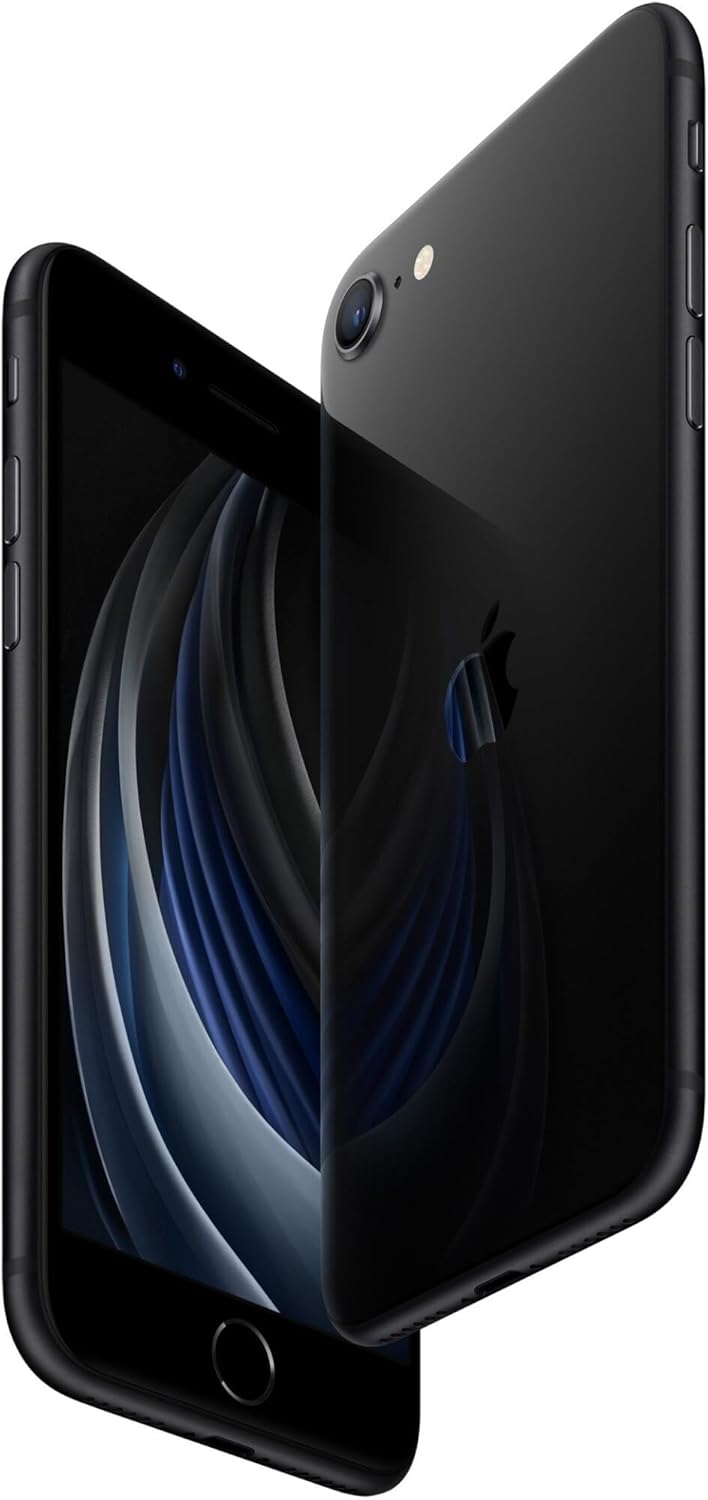 Apple iPhone SE 2nd Generation, US Version, 64GB, Black - Unlocked (Renewed) | Compact design