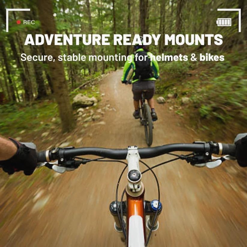 Deedlite Visus Cam Mini 4k POV Camera, 4S Vision WiFi Body Camera with 150Min Battery, Thumb-Sized Wearable Camcorder, Waterproof Helmet Cam for Motorcycle/Cycling/Vlogging, Hands-Free Recording