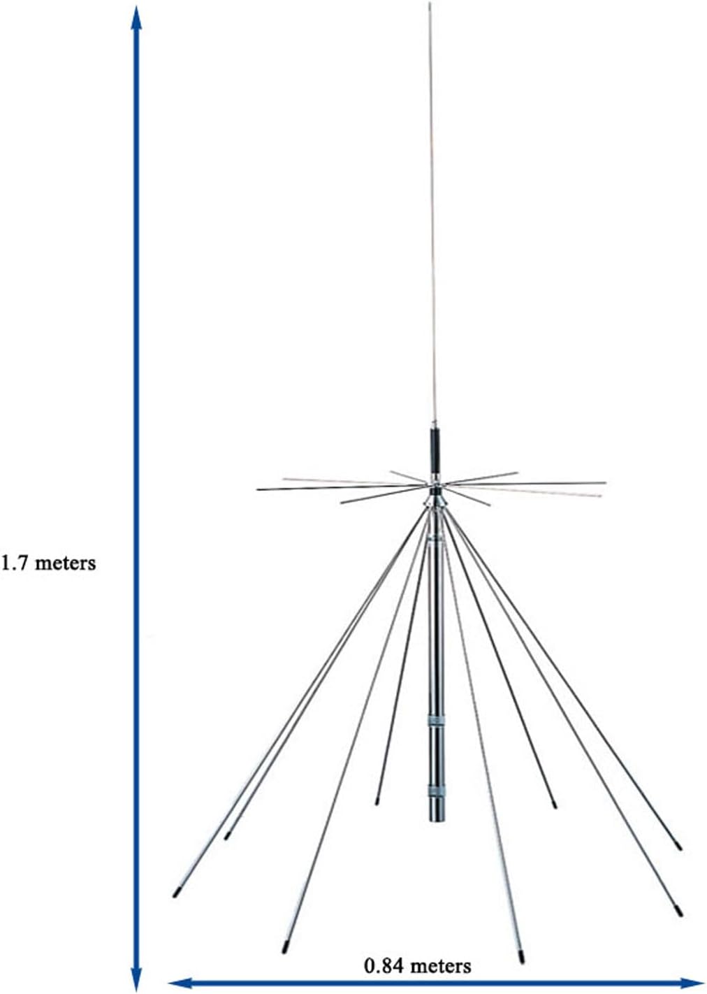 Discone Antennas D3000/ Scanner Antenna/CB UHF VHF Antennas 25-3000MHz for Scanner SDR Radio, Receive Transmit HF VHF UHF MW SW HF AIR FM FRS GMRS Antenna