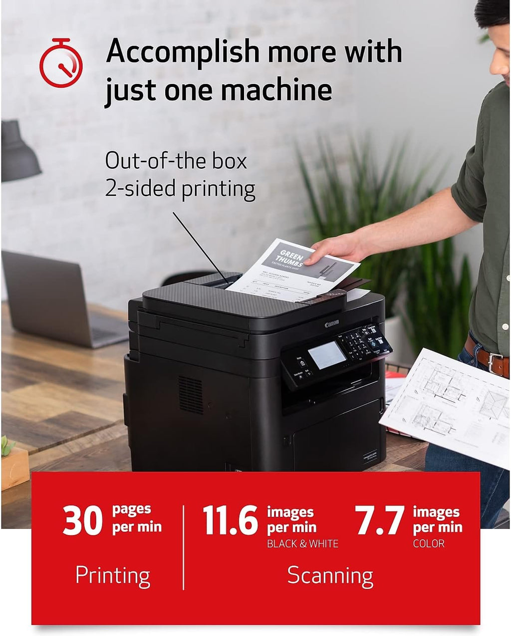 imageCLASS MF269dw VP - All in One, Wireless, Mobile Ready Laser Printer with 2 Year Warranty and 2 High Capacity Toners