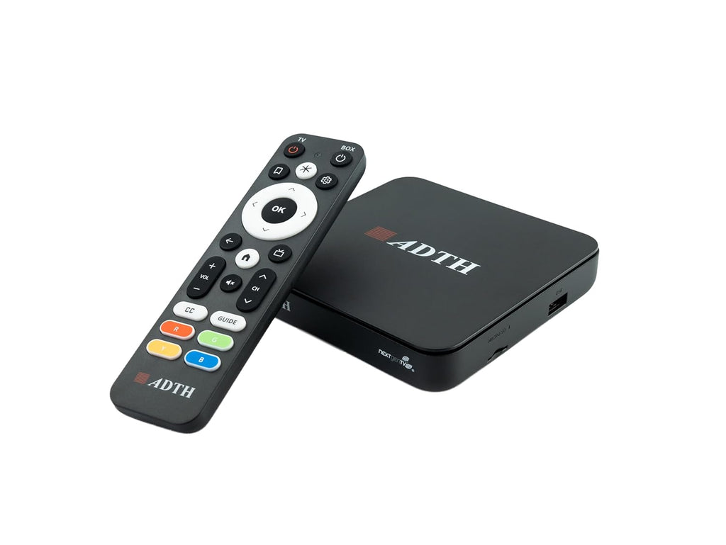 ADTH NextGen TV Box Gen 2 ATSC 3.0 & ATSC 1.0 Digital Converter Box | 8GB Built-in Storage | Over-the-Air TV Tuner & Receiver | 4K HDR | Wi-Fi & Bluetooth | Built-in DVR Recording