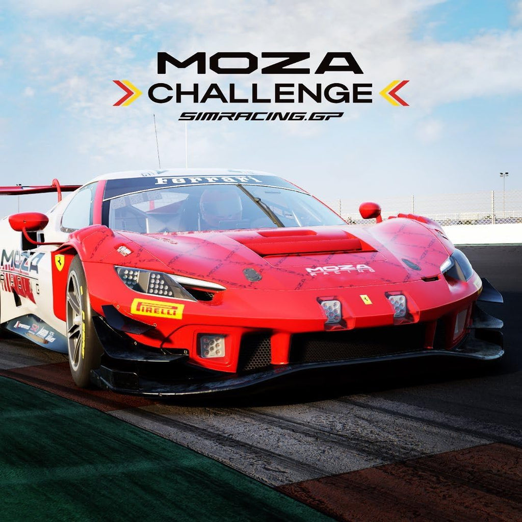 MOZA R5 All-in-One PC Gaming Racing Simulator: 5.5Nm Direct Drive Wheel Base, 11-inch Racing Wheel, Anti-Slip Pedals and a Desk Clamp, Cloud-based App Control