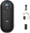 Deedlite Visus Cam Mini 4k POV Camera, 4S Vision WiFi Body Camera with 150Min Battery, Thumb-Sized Wearable Camcorder, Waterproof Helmet Cam for Motorcycle/Cycling/Vlogging, Hands-Free Recording