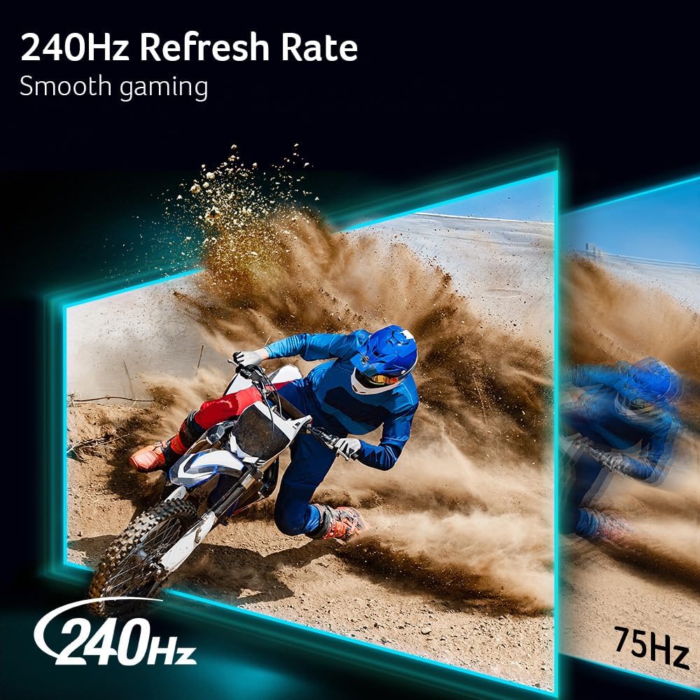 Acer Nitro 27" WQHD 2560 x 1440 PC Gaming IPS AMD FreeSync Premium | Up to 240Hz Refresh | Up to 0.5ms | DisplayHDR 400 | sRGB 99% | 1 x Display Port 1.4 & 2 x HDMI 2.1 | XV272U W2bmiiprx