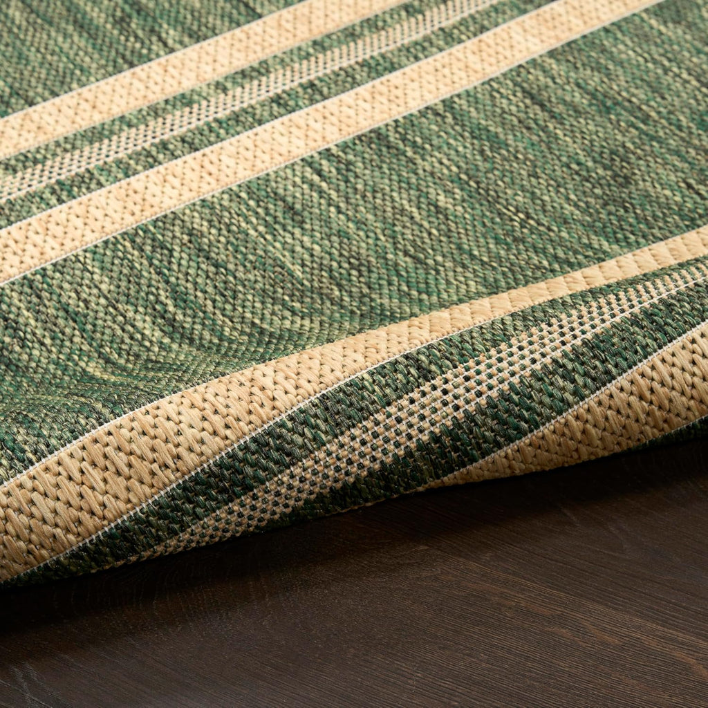 Nourison Home Horizon Indoor/Outdoor Green 10' x 14' Area Rug - Easy Clean, Non Shedding, Bed Room, Living Room, Dining Room, Kitchen (10' x 14')
