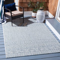 SAFAVIEH Washable Rug Outdoor Courtyard Collection - 9' x 12', Blue & Navy, Non-Shedding & Easy Cleaning, Ideal for Patio, Backyard, Mudroom (CY8235-53412)