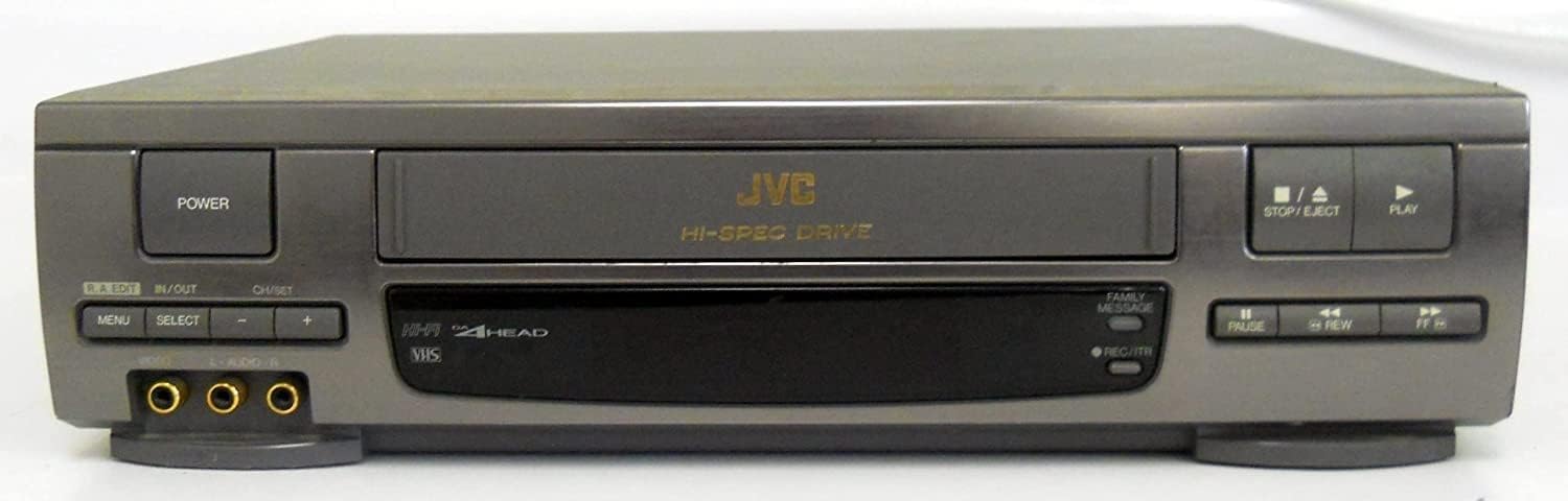 JVC 4 Head Vcr+ VCR with Remote (Renewed)