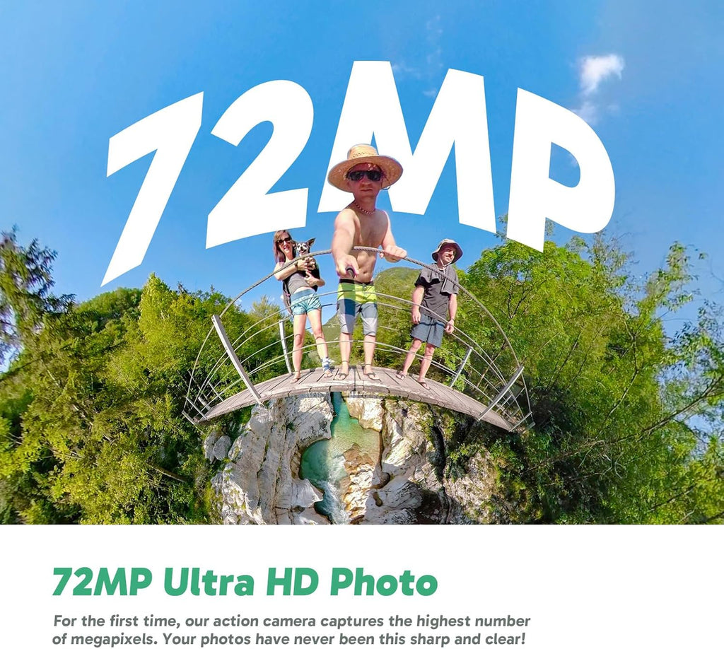AKASO 360 Weatherproof 360° Action Camera - 5.7K 360 Video with 1/2" 48MP Sensors, 72MP 360 Photo, SuperSmooth, Invisible Selfie Stick Effect, 360° Horizon Lock, AI Tracking with 128GB MicroSD Card
