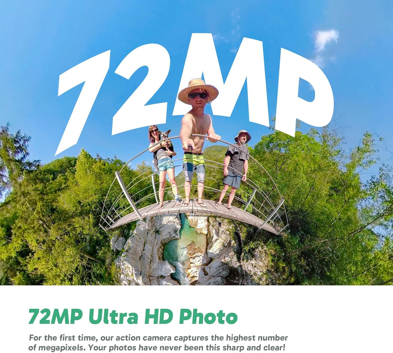 AKASO 360 Weatherproof 360° Action Camera - 5.7K 360 Video with 1/2" 48MP Sensors, 72MP 360 Photo, SuperSmooth, Invisible Selfie Stick Effect, 360° Horizon Lock, AI Tracking with 128GB MicroSD Card