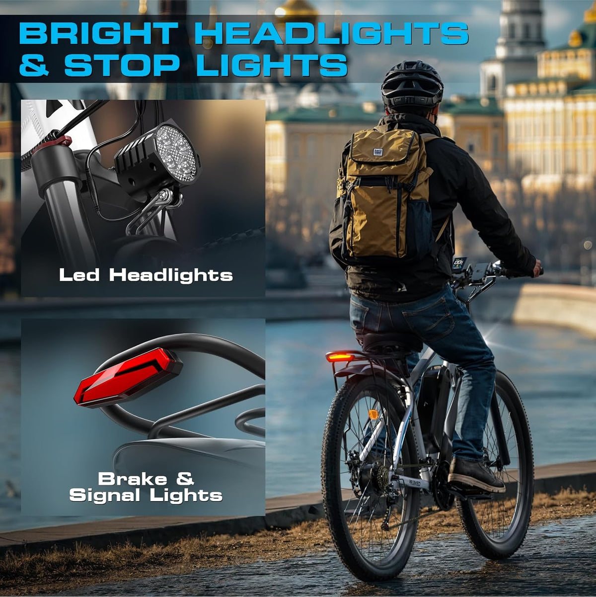 2000W Electric Bike for Men Women 48V 840Wh Battery, 29'' Fast Ebike,Max 34 Mph Speed up to 80 Miles, Front Suspension Class 3, Snow Off Road Commuter Mountain E-Bike for Adults