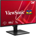 ViewSonic VA2448-MHJ 24 Inch 1080p Monitor, IPS Display with 120Hz for Smooth Home and Office Viewing, Eye Care Technology, Advanced Ergonomics, HDMI, and VGA Inputs