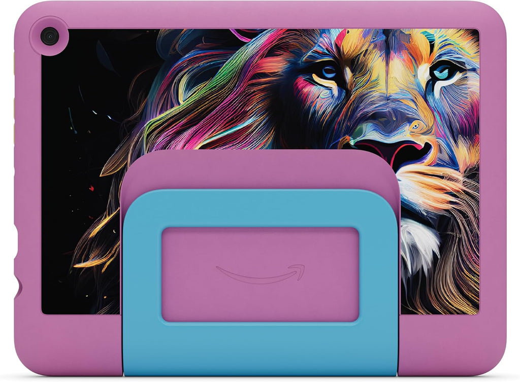 Amazon Fire HD 8 Kids Pro tablet (newest model), ages 6-12. Bright 8" HD screen, includes ad-free content, parental controls, 13-hr battery, slim case for older kids, 32GB, Jungle Cat