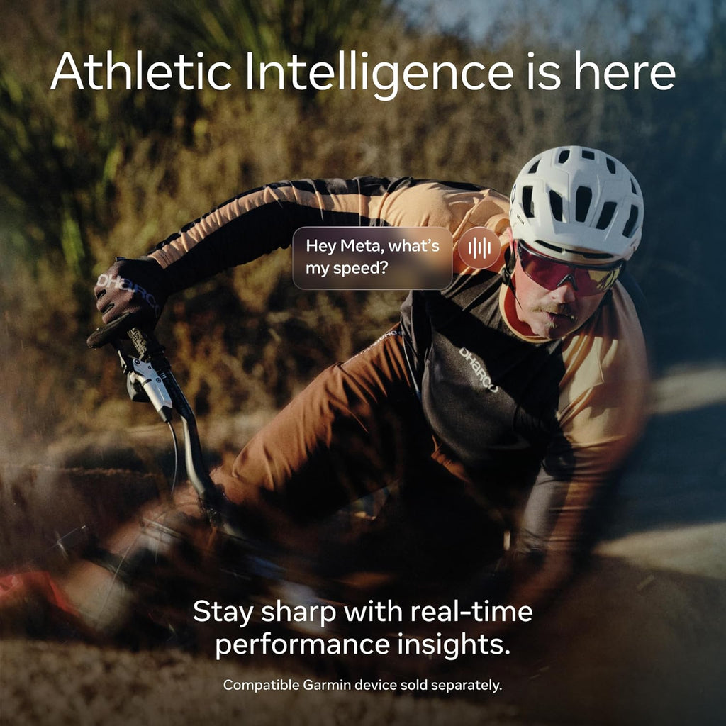 Oakley | Meta Vanguard with Meta AI, Audio, Photo, Video Compatibility - White, Prizm™ Sapphire