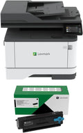 Lexmark MX431adn Laser Multifunction Printer - Monochrome(29S0200) Bundle with Lexmark 55B1000 Black 3K Yield Toner Cartridge