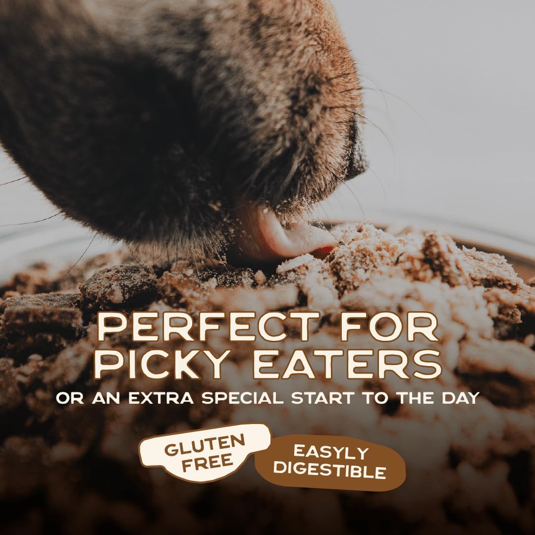 Smart Cookie Natural Dog Food Topper - Breakfast - Egg Dog Meal Mixers for All Ages - Food Topper for Picky Eaters and Boosting Nutrition - Non GMO, Made in The USA - 15 oz Bag (30 Day Supply)