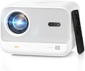Sound by JBL&Seamless Autofocus Yaber 1080P Projector 4K Support with WiFi 6 and Bluetooth, Portable Outdoor Movie Projector, Home Theater Projector for iPhone/TV Stick/HDMI/Laptop/PS5-White