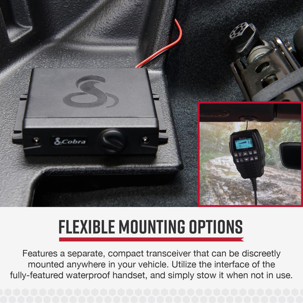 Cobra 75 All Road Wireless CB Radio, Black & HG A1000 18.5 inch Magnetic Mount CB Antenna – Heavy Duty Magnet, for use in Cars, SUVS Recreational Vehicles 100 Watt Power Handling Capability, Black