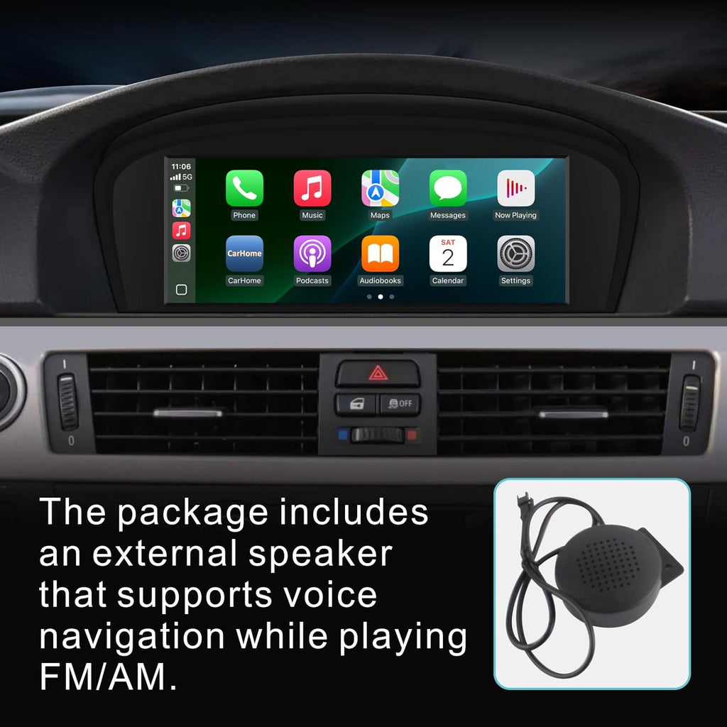 Car Stereo for BMW E60 E90 E92 Radio with CarPlay Android Auto Upgrade CCC idrive System Screen for E61/E63/E64/E91/E93(2003-2008)