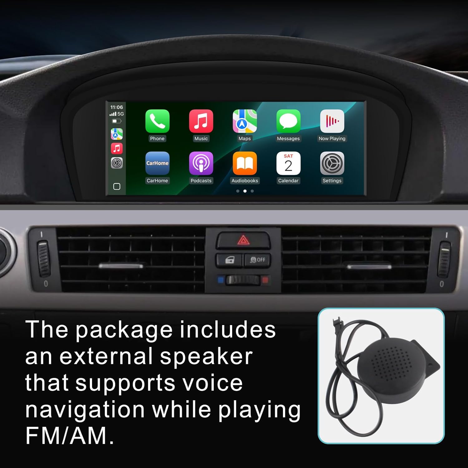 Car Stereo for BMW E60 E90 E92 Radio with CarPlay Android Auto Upgrade CCC idrive System Screen for E61/E63/E64/E91/E93(2003-2008)