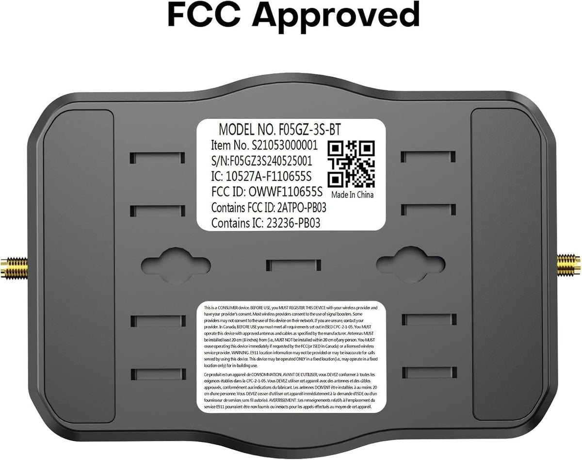 ZORIDA Cell Phone Booster for All U.S Carriers, Boosts 5G 4G LTE 3G, Cell Phone Signal Booster for Home and Office, 72dB High Gain Antennas, Verizon, AT&T, T-Mobile, App Support FCC Approved