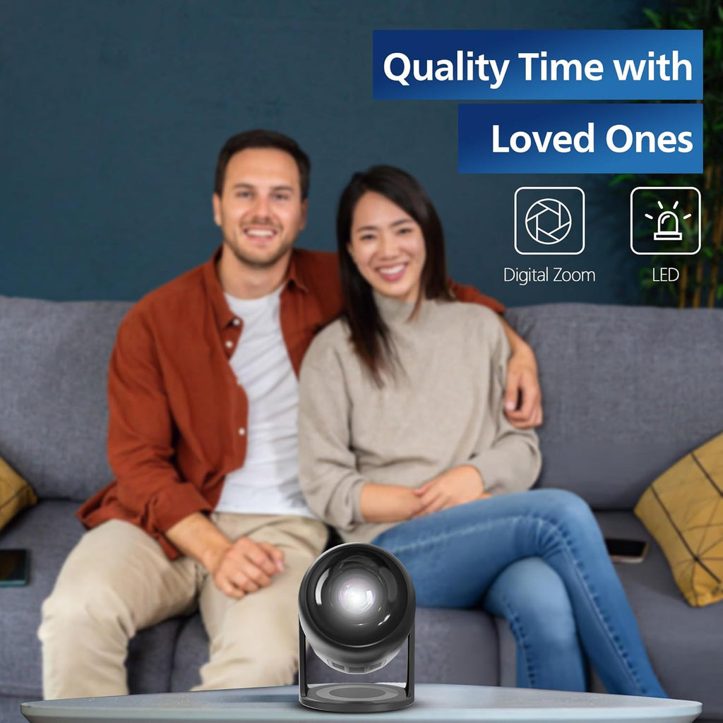 Philips, Neopix 150 home theater projector, Full HD 1920 x 1080p, 180 degree rotatable, LED light source, mirror mode, WLAN 6, stereo sound 2 x 3 watts, black