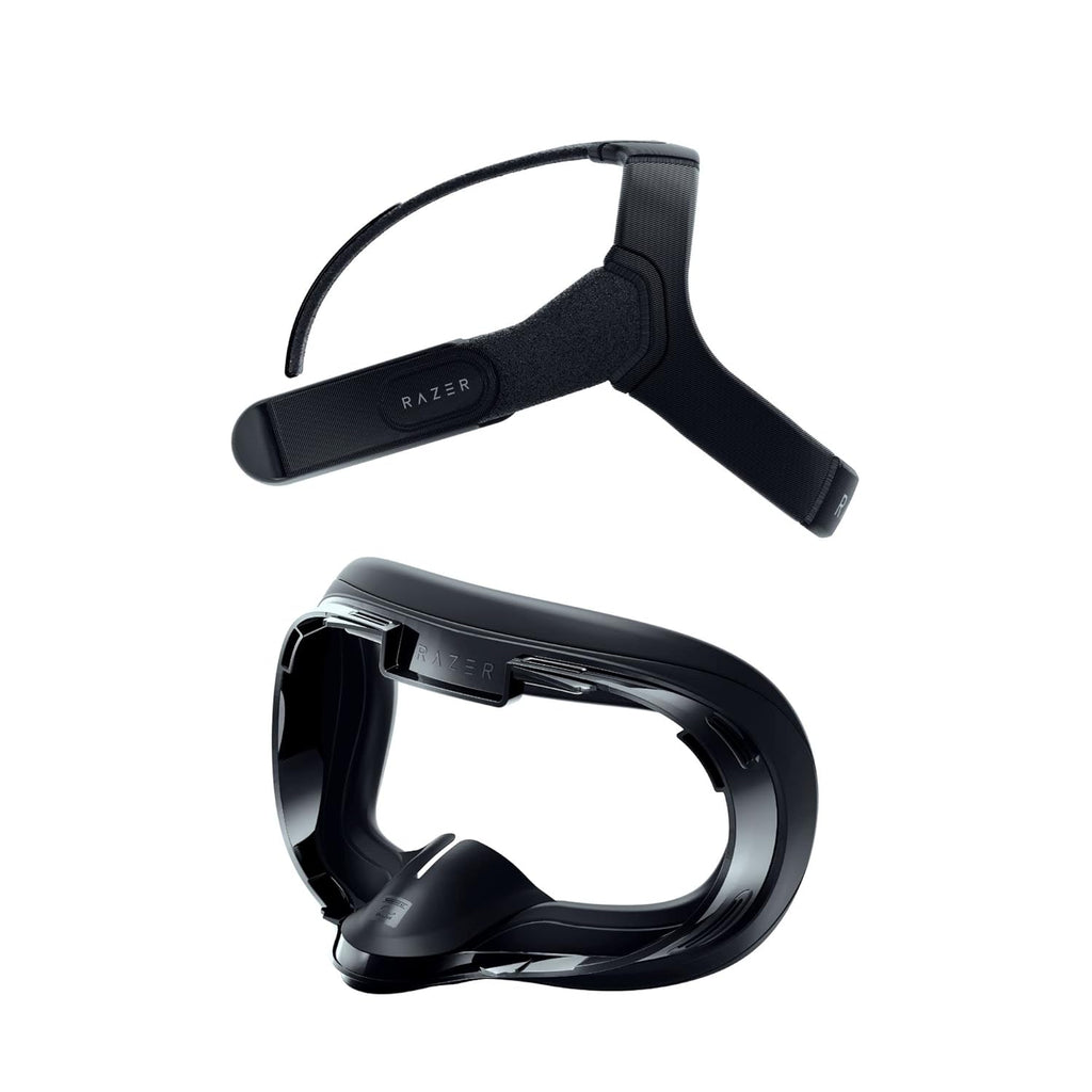 Razer Adjustable VR Head Strap System and VR Facial Interface for Meta Quest 2 Bundle - Designed for All Head Shapes - Soft, Adjustable Straps - Ergonomic Design