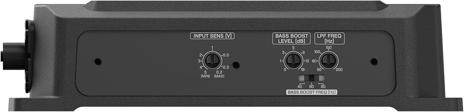 KENWOOD KAC-M5001 Compact Car/Marine Monoblock Class D Amplifier, 600W, IP67/IP66 Waterproof & Dustproof Subwoofer Amp, Speaker Level Input, Signal Sensing Turn-On, Wired Level Control