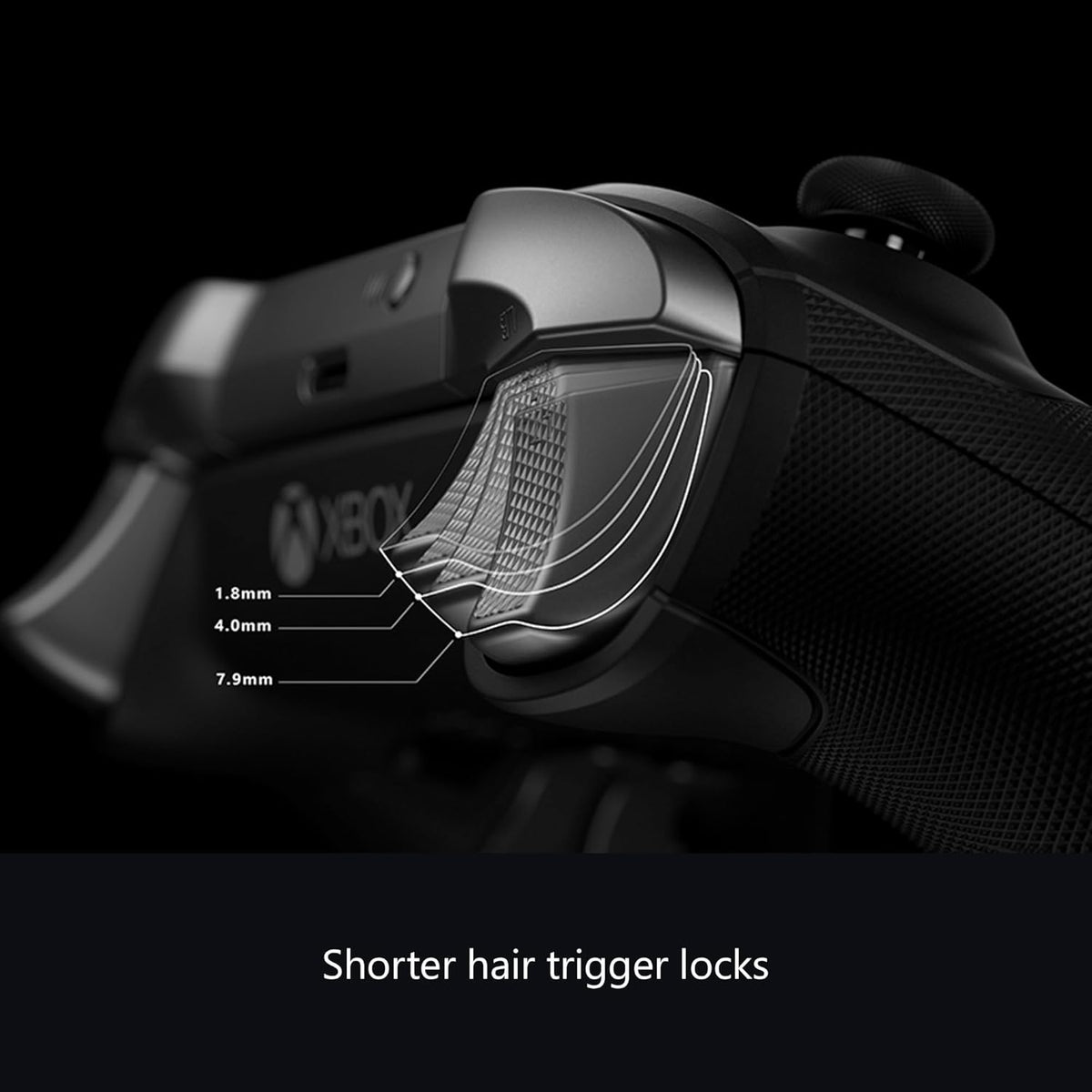 Xbox Wireless Gaming Controller | Elite Series 2 | Black | Console, PC, and Android | Adjustable Thumbsticks | Trigger Locks