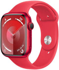 Apple Watch Series 9 GPS, 41mm - (PRODUCT)RED Aluminum Case with (PRODUCT)RED Sport Band, S/M (Renewed)