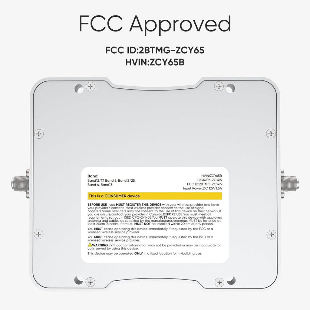 Cell Phone Booster for Home Up to 3,000 sq ft, Cell Booster Data for Band 4/12/17/13/5/25/2, Cell Signal Booster for All U.S. Carriers Verizon, AT&T, T-Mobile-5G 4G LTE 3G FCC Approved