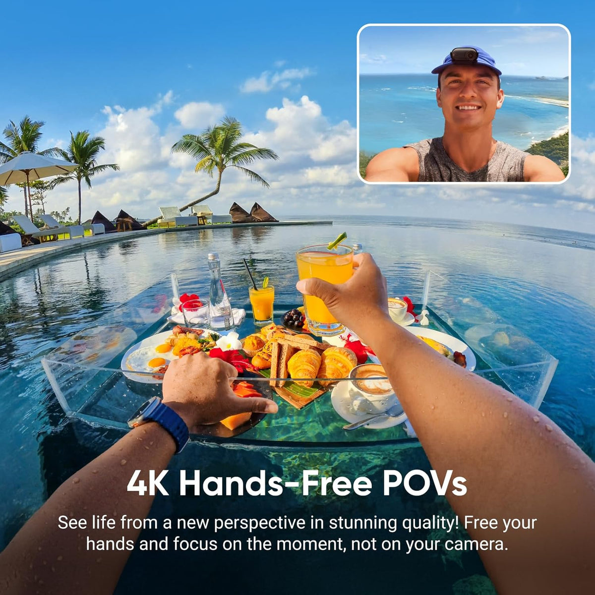 Insta360 GO 3S - 128 GB Black 4K Tiny Portable Vlogging Camera, Hands-Free POVs, Mount Anywhere .Stabilization, 140 Min Battery Life, 10m Waterproof, Pet POV