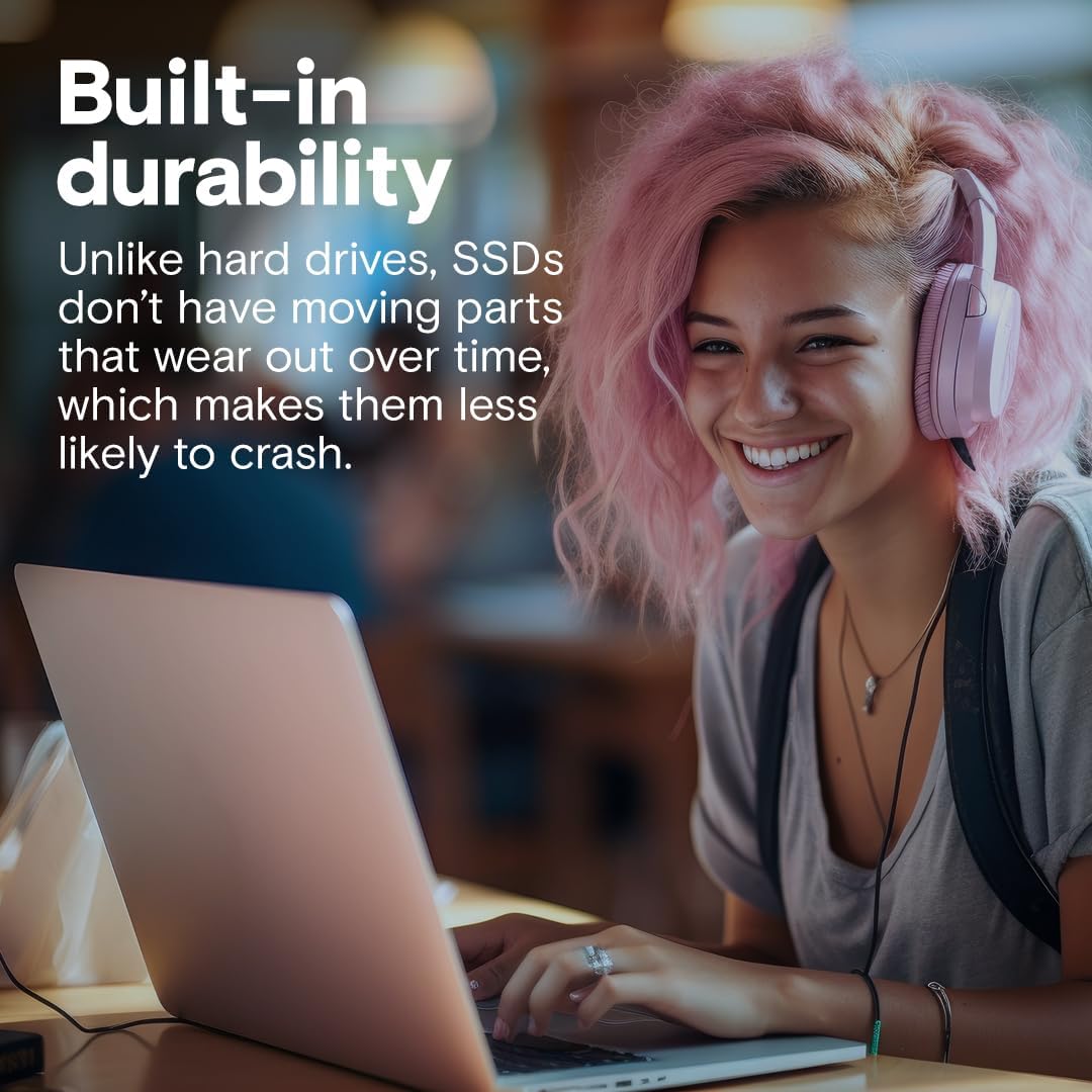 Crucial BX500 1TB 3D NAND SATA 2.5-Inch Internal SSD, up to 540MB/s - CT1000BX500SSD1, Solid State Drive