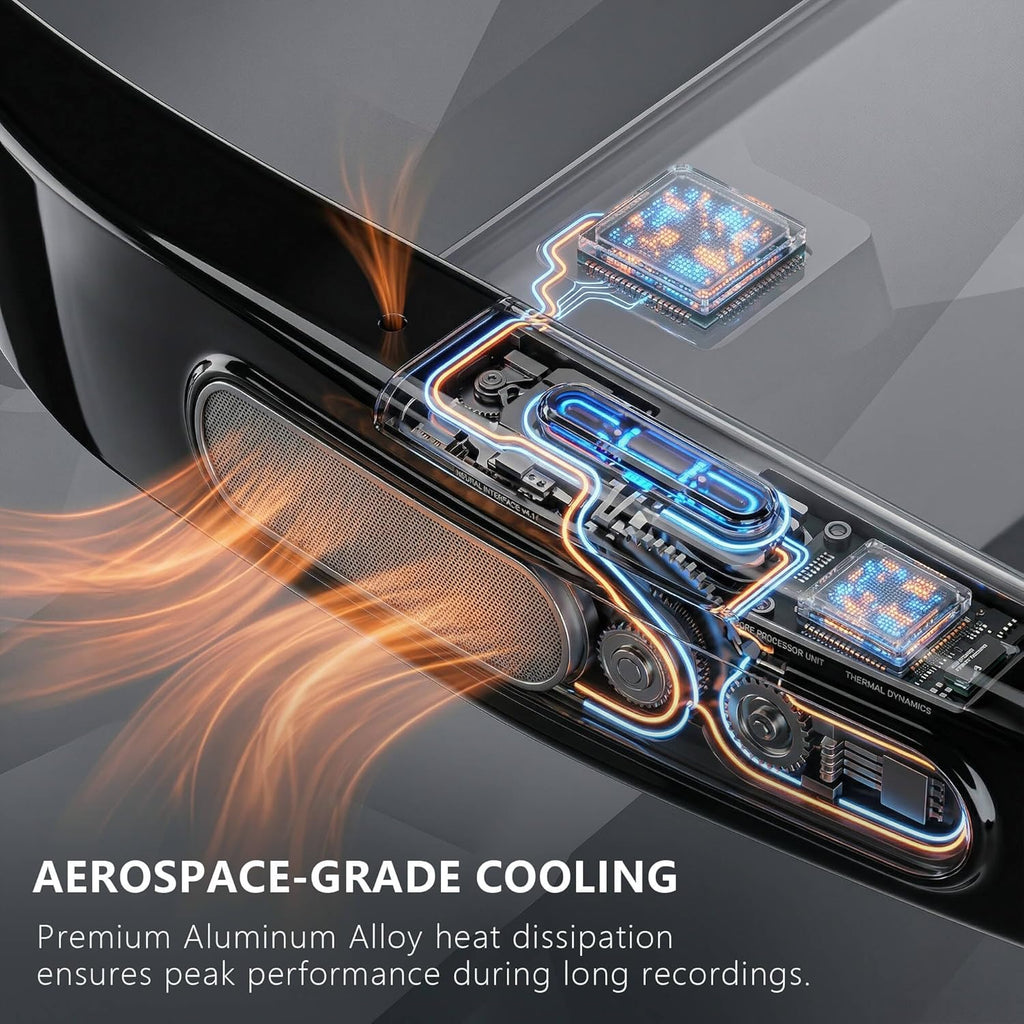 EarlySincere 4K Video Recording Glasses with EIS Stabilization, AI Smart Glasses with Camera and ChatGPT Voice Assistant, 8MP HD Wearable Camera, Bluetooth 5.4 Audio, 15H Playtime, TR90 Durable Frame