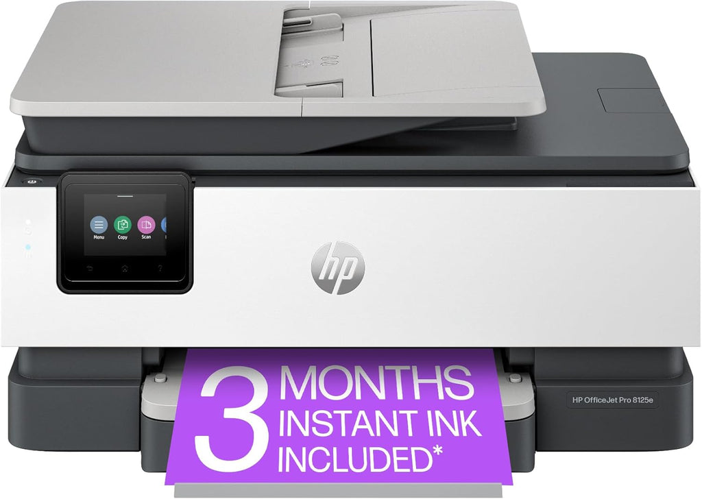 HP OfficeJet Pro 8125e Wireless All-in-One Color Inkjet Printer, Home Office, Print/Scan/Copy, ADF, Duplex Printing, AI-Enabled (Renewed)