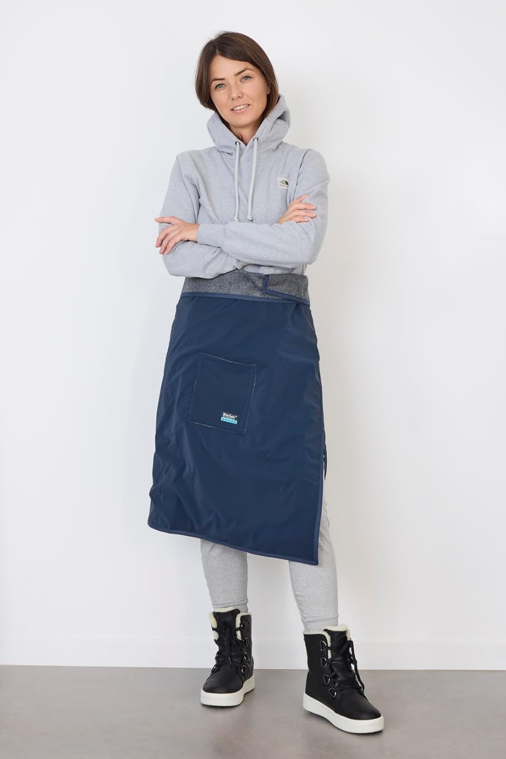NorSari Sport Blanket and Wearable Wrap, The Oslo Sport, Tech Blue Performance Poly