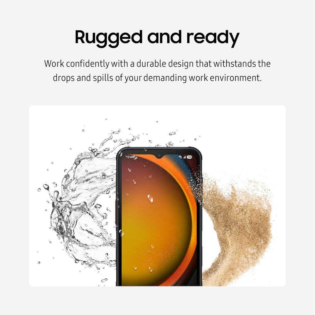 Samsung Galaxy XCover7 Pro 5G and Wi-Fi 6E | Rugged (IP68 Rated) Unlocked (Verizon, AT&T, T-Mobile, US Cellular) | Dual Sim (1 Nano + 1 eSIM) |128 GB | US Version (2025 Model) | Black (SM-G766UZKFN14)